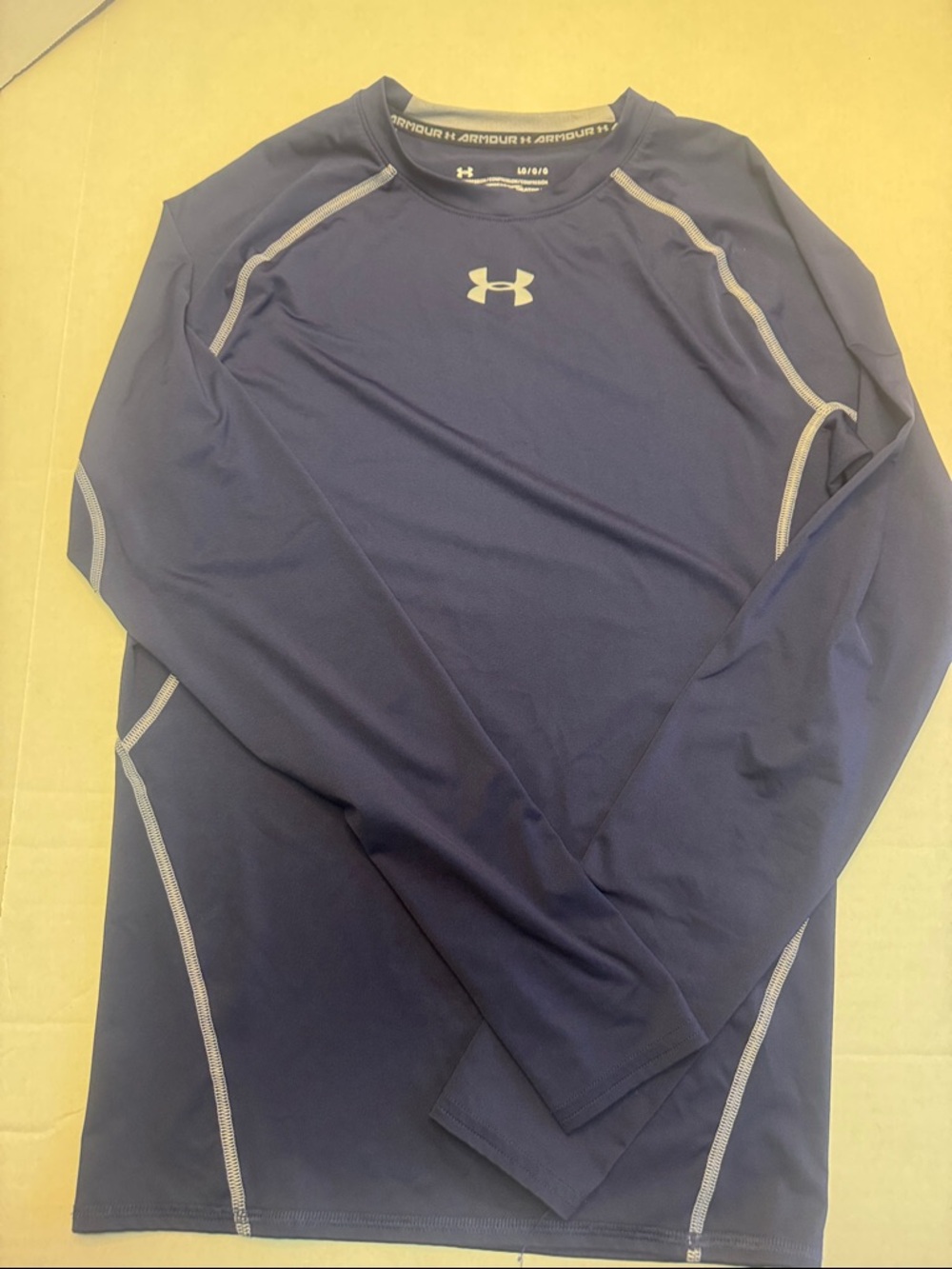 Under Armour Men's Long Sleeve Performance Shirt - Navy Blue